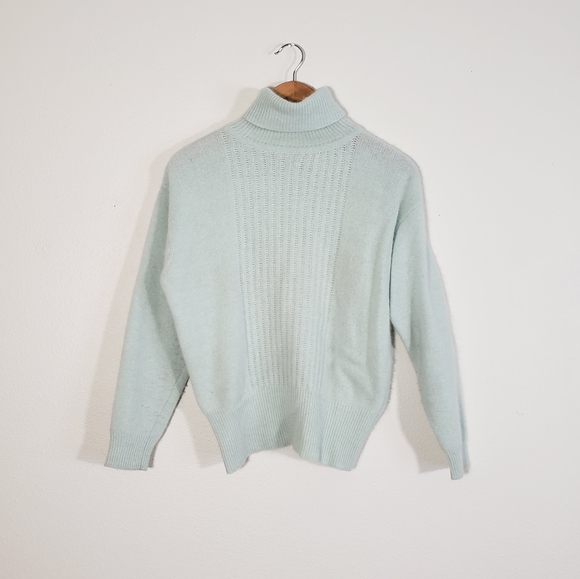 Vintage Sweaters - SOLD Vintage Lambswool Angora Turtleneck Sweater in Mint